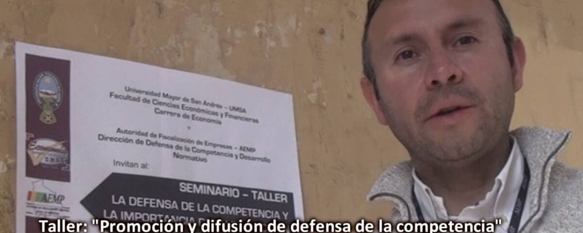 La función de la AEMP y acomo se relaciona con el derecho a la competencia en Bolivia