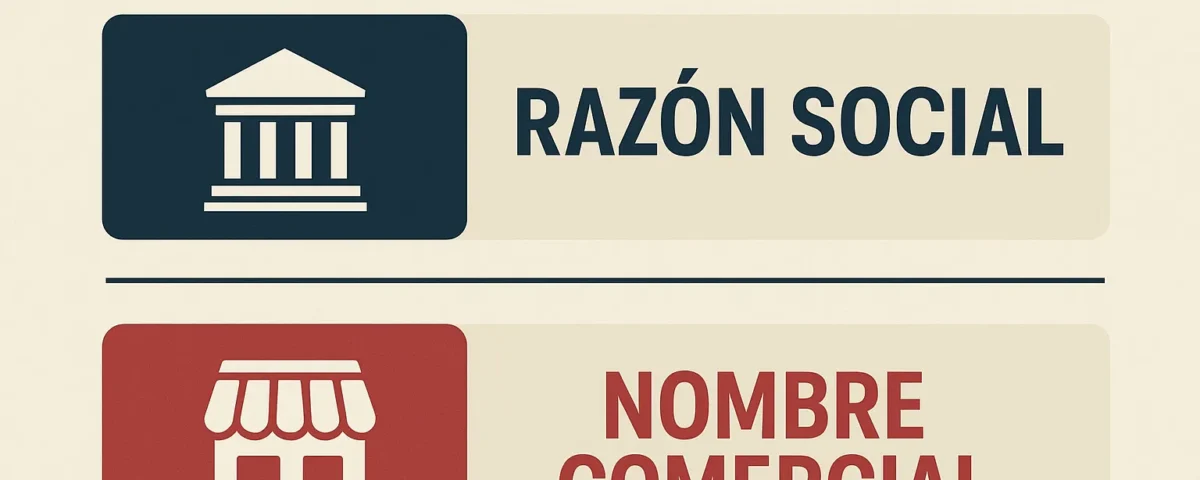 Diferencia entre razón social y nombre comercial