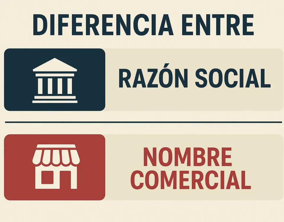 Diferencia entre razón social y nombre comercial