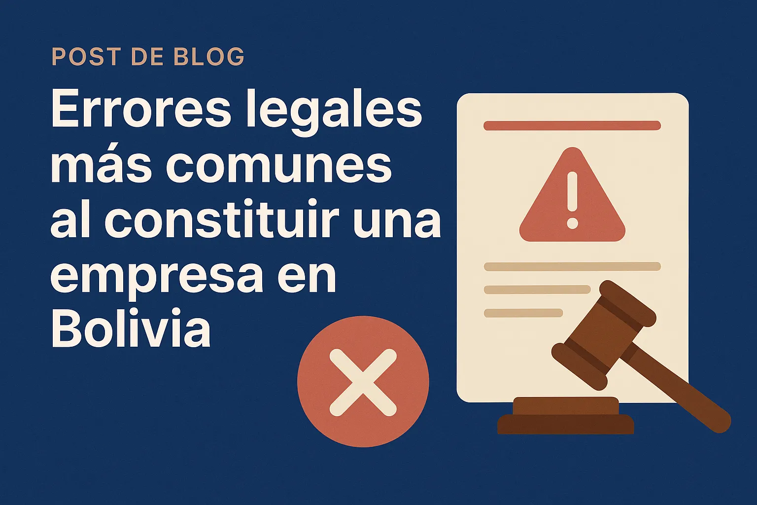 Errores legales más comunes al constituir una empresa en Bolivia